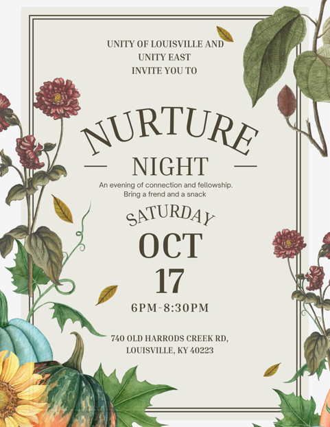 Nurture Night October 17