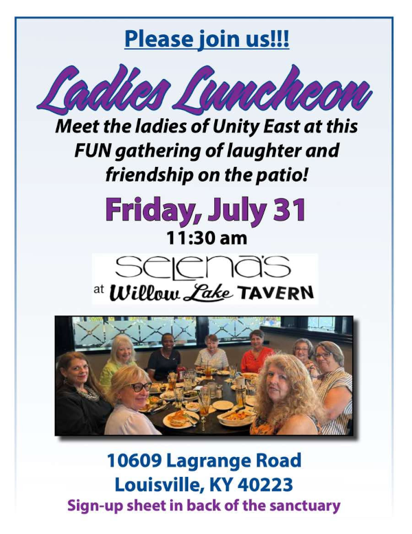 Ladies Lunch July 31