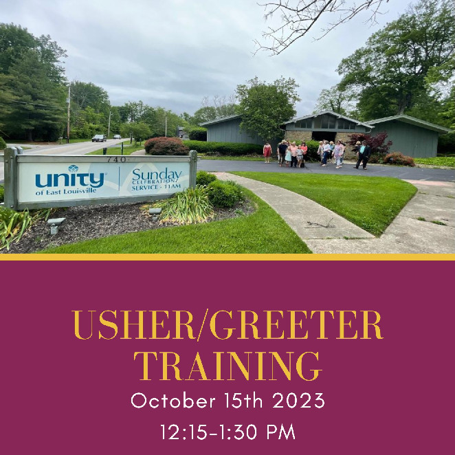Usher-Greeter Training graphic